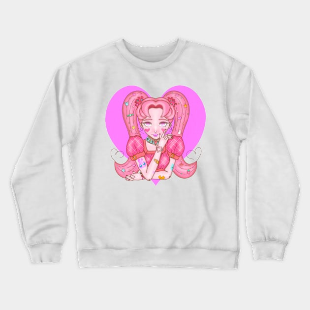 CHICA MAGICA ROSADA Crewneck Sweatshirt by Lila Tochi World